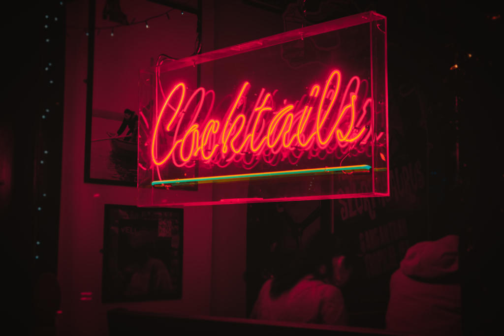 Cocktails neon signage